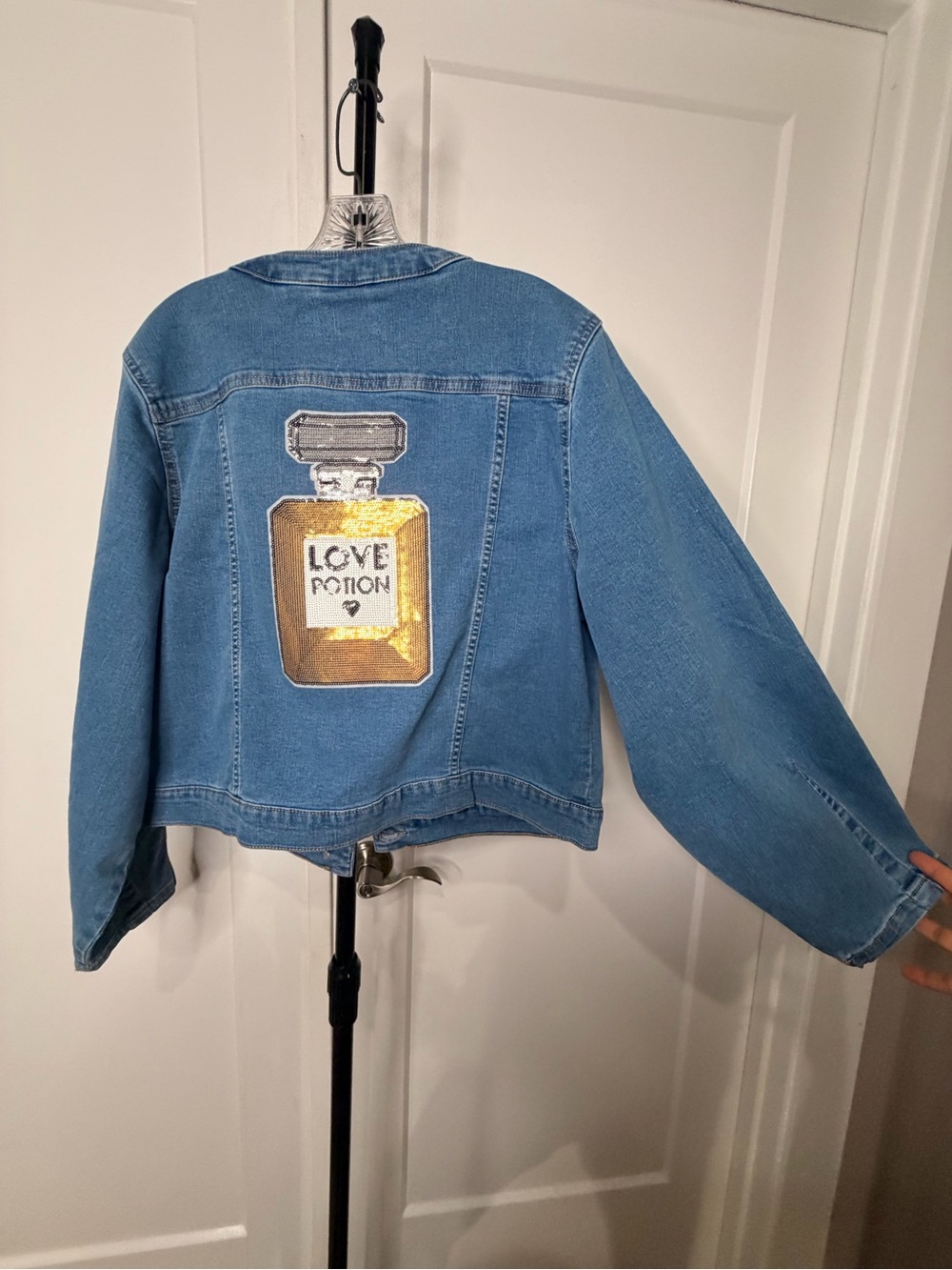 Blue Denim Jacket with patches